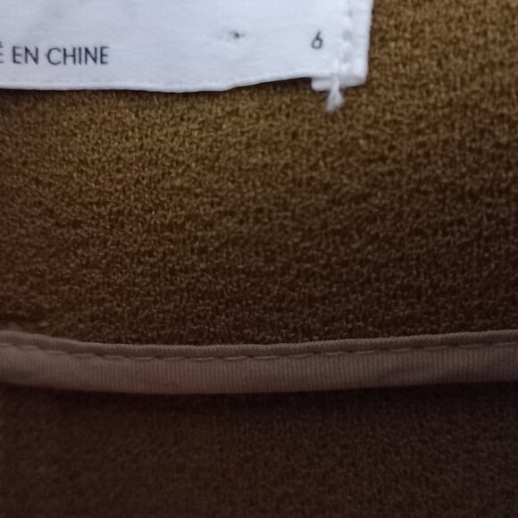 OAK + FORT mustard wide leg dress pants - Picture 7 of 13